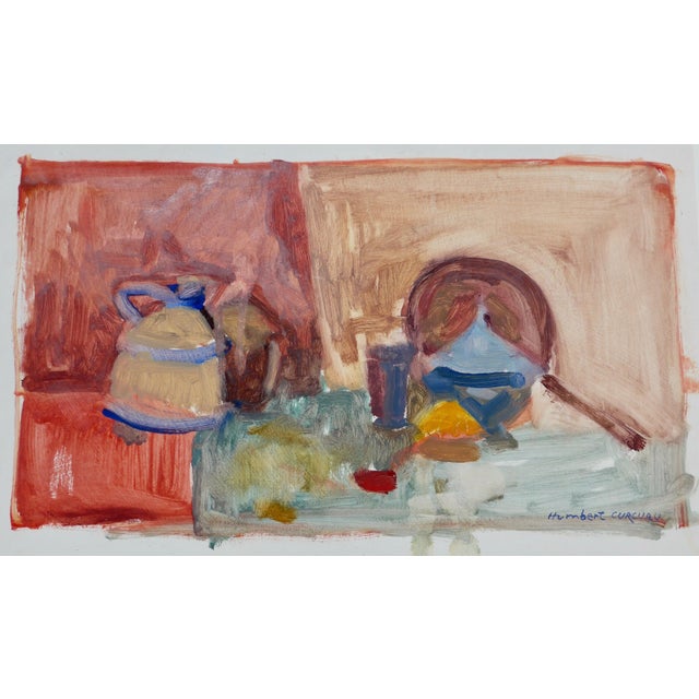 Contemporary "Home in the Kitchen" Contemporary Paper Painting For Sale - Image 3 of 6