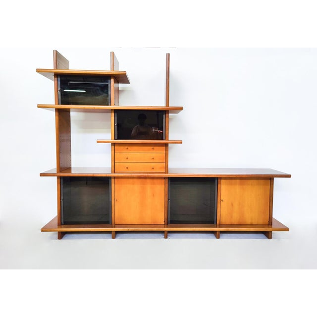 1970s Mid-Century Modern Wall Unit by Saporiti, Italy, 1970s For Sale - Image 5 of 6