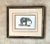 Elephant Framed Wildlife Original Lithograph Print -#1/10 - From a 4-Part Series For Sale - Image 9 of 9