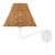 Mitzi Issa 1-Light Portable Plug In Wall Sconce with Rattan Shade, Textured White For Sale