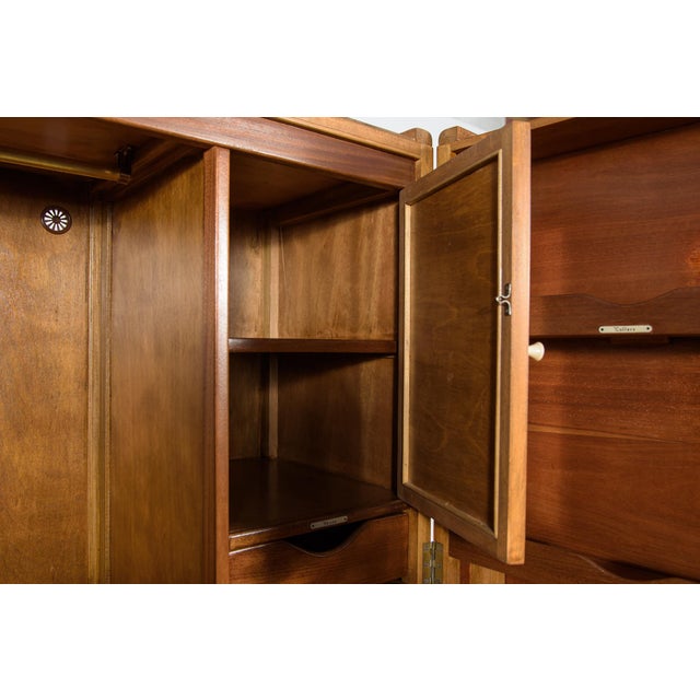 Brown Art Deco Oak Wardrobe from Fitrobe, 1930s For Sale - Image 8 of 18