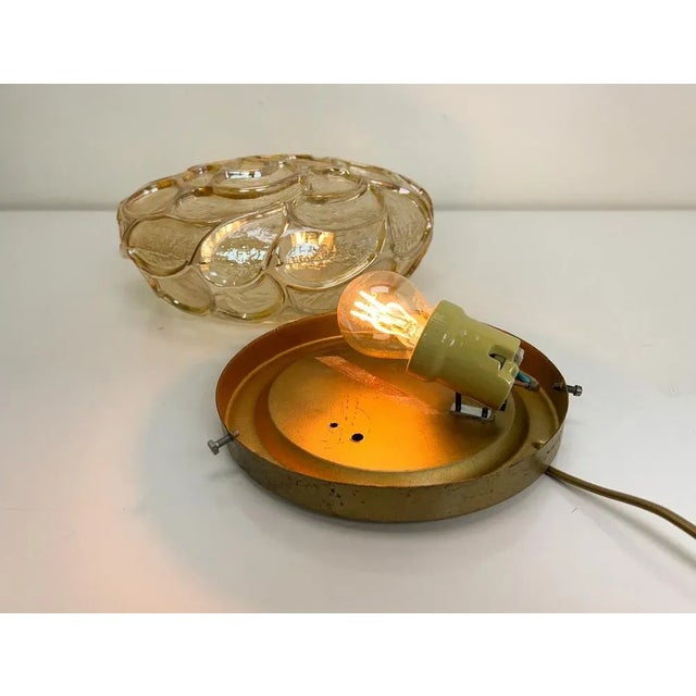 Amber Glass Ceiling or Flush Mount, Germany, 1960s For Sale - Image 12 of 13
