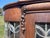 Antique Quartersawn Oak Leaded Curved Glass China Cabinet With Claw Feet 1920s For Sale - Image 12 of 18