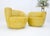 Pair of Vladimir Kagan for Directional Nautilus Chairs Yellow Gold MINT! For Sale - Image 15 of 15