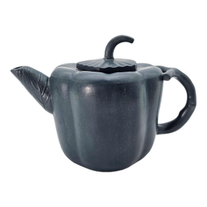 Vintage Chinese Yixing Zisha Bell Pepper–Form Teapot, Signed, 5.75"