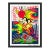 Ronnie Cutrone, Mighty Mouse, Large Unique Acrylic Paint on Serigraph, 44x34 In. Framed, 1989 For Sale