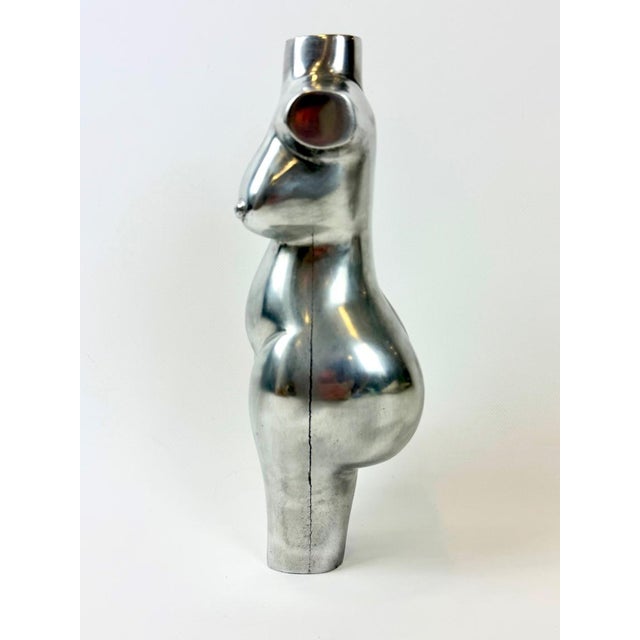 Aluminum Female Torso Sculpture, 1950s, Aluminum For Sale - Image 4 of 15