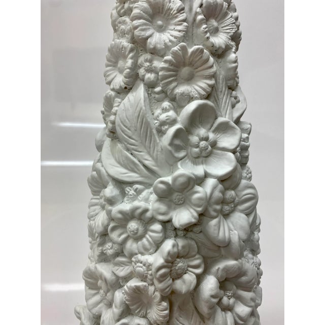 RELOCATION SUPER SALE! HUGE MARK DOWNS Incredible 3D sculptural relief of flowers, leaves and vines cover this imposing...