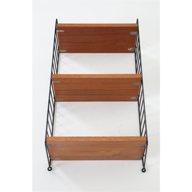 String Teak Wall Shelf by Kajsa & Nisse Strinning, 1960s For Sale - Image 6 of 10