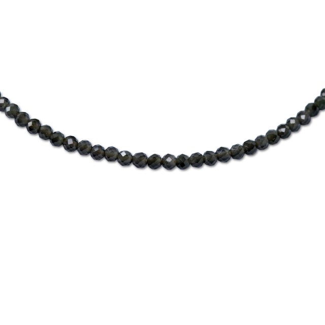 Obsidian 14k Gold Bracelet For Sale - Image 4 of 5