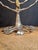 VTG Fred Spinowitz Tree of Life Menorah Signed Judaica Silver Tone Brass Leaves For Sale - Image 12 of 18