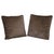 Vintage Brown Feather Filled Scatter Cushions, Set of 2 For Sale - Image 9 of 9