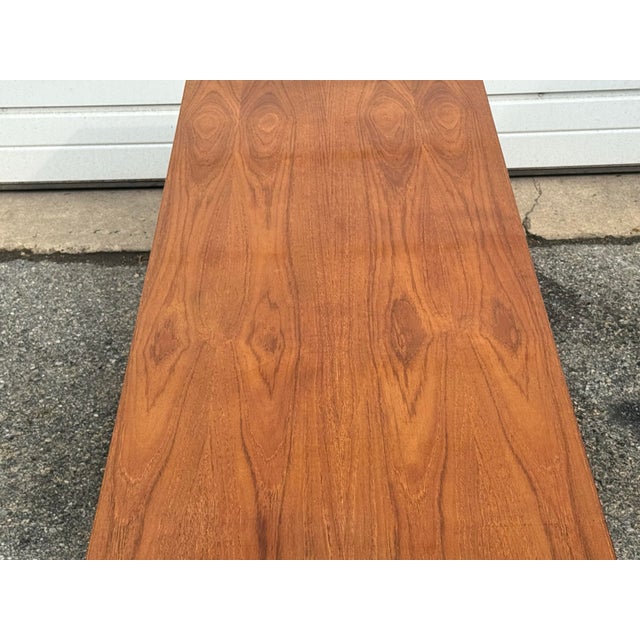Brown Danish/Scandanavian Modern Teak Multi Level Coffee Table For Sale - Image 8 of 12