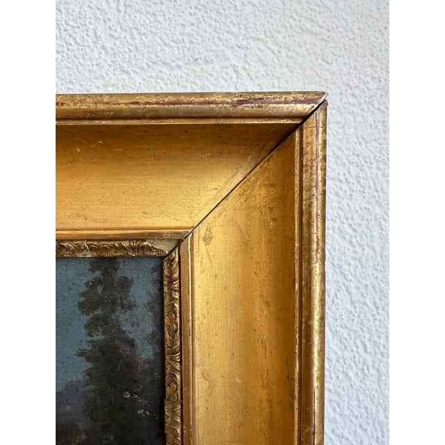 Edouard Rheiner, Mountain Landscape and Small Stream, Oil on Canvas, 1890s-1910s, Framed For Sale - Image 9 of 12