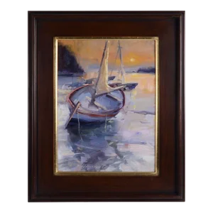 Howard Carr "Misty Morning" Oil Painting on Canvas