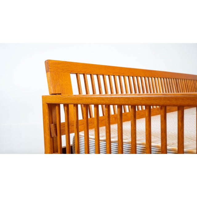 Brown Vintage Charles Webb White Oak Wood Daybed Sofa For Sale - Image 8 of 18