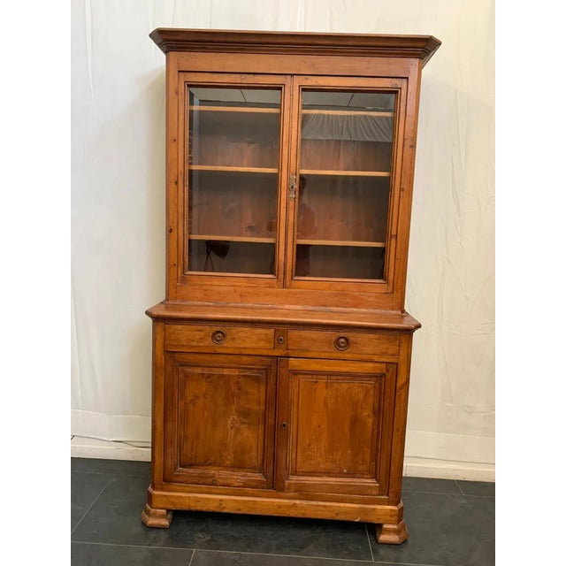 Antique Italian Pinewood Cabinet For Sale - Image 5 of 6
