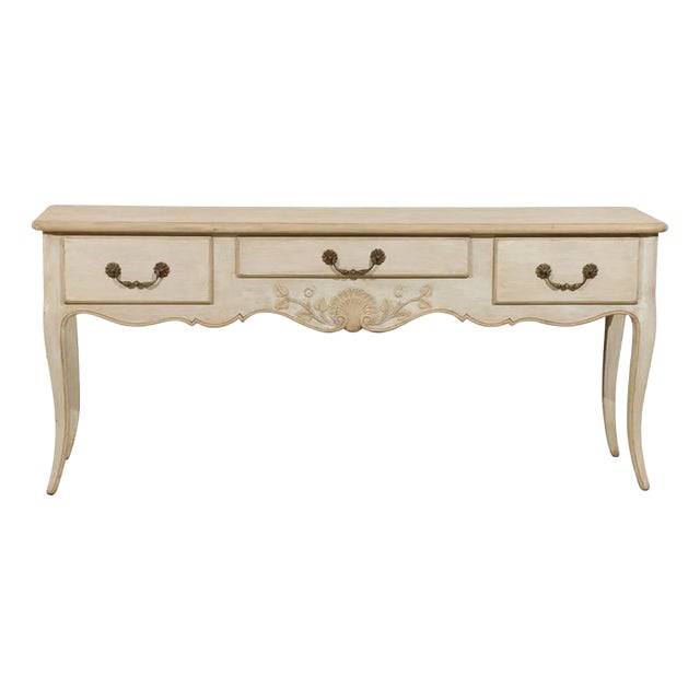A French Louis XV Inspired Console Table For Sale
