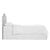 Contemporary California King Headboard in Linen Leopard Ink with Pewter Nails For Sale - Image 3 of 6