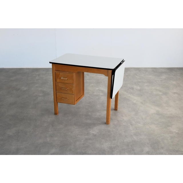 Vintage Desk by Piet Zwart for Bruynzeel, 1970s, in Good conditions. Designed 1970 to 1979