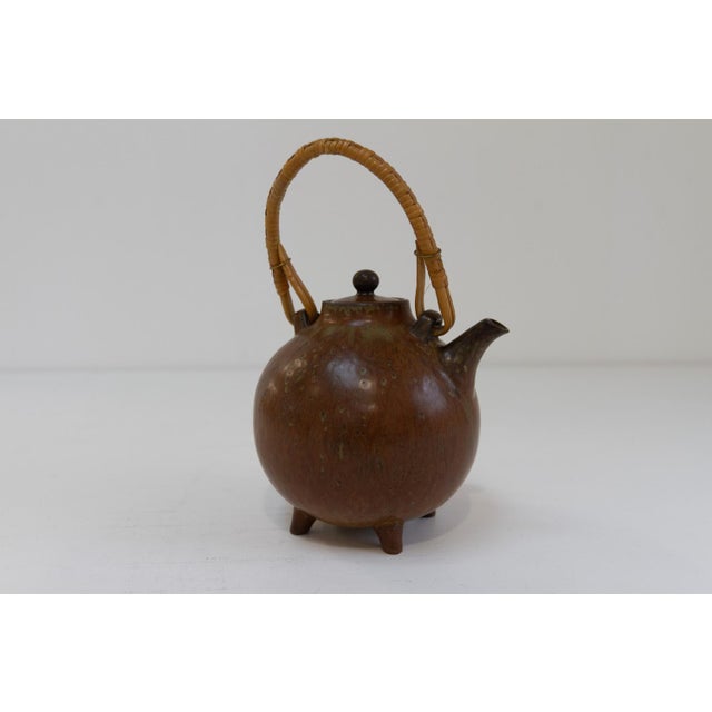 1960s Swedish Ceramic Teapot by Gunnar Nylund for Rörstrand, 1960s For Sale - Image 5 of 15