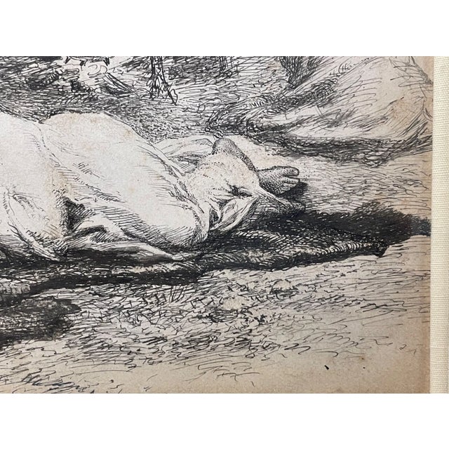 Antique Original Jean Leon Gerome Ferris 1863-1930 Pen Ink Drawing Sketch Art For Sale In New York - Image 6 of 13