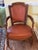 Early 20th Century 4-Piece French Louis XVI–Style Leather Seating Set — Settee & 3 Armchairs For Sale - Image 5 of 17