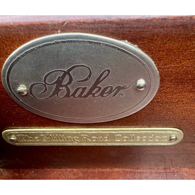 Wood Vintage Baker Georgian Chest of Drawers For Sale - Image 7 of 7