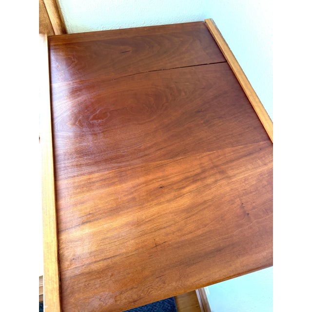 1990s Custom Built, Cherry, Legal-Size, Quality, 4-Drawer Filing Cabinet For Sale In Chicago - Image 6 of 7