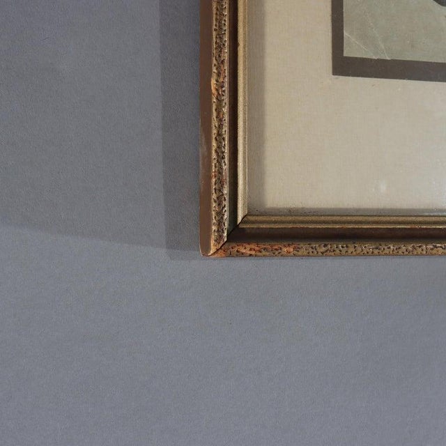 Beige Antique Japanese Hokusai's Wood Block Print “Woman Doing Her Hair” For Sale - Image 8 of 9