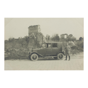 Press Photo, in the Countryside Near Paris, Silver Gelatin Black and White Photography, 1926