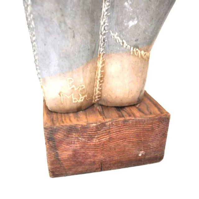 Motherhood Sculpture by Pino Maiorca, 1980s For Sale - Image 4 of 5