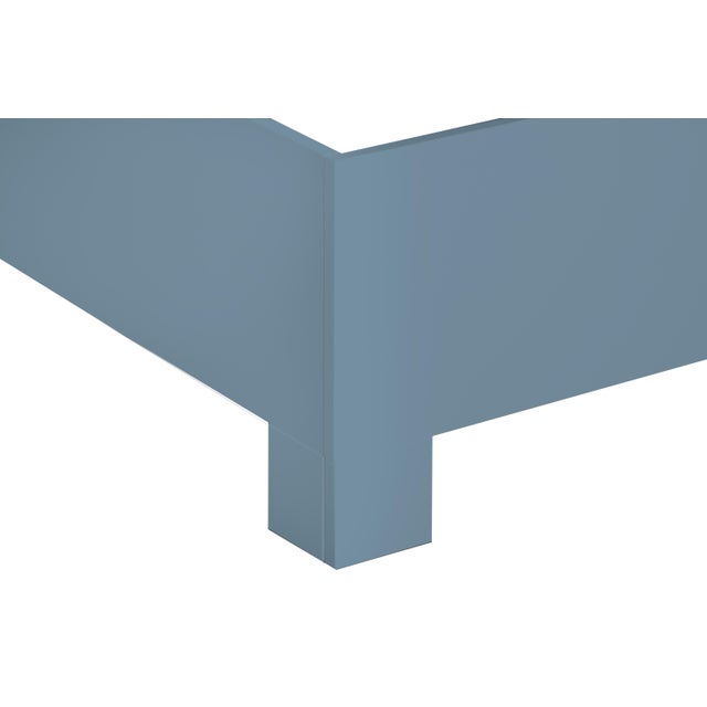 David Francis Tiffany Standard Bed King, Regatta Blue For Sale - Image 4 of 4