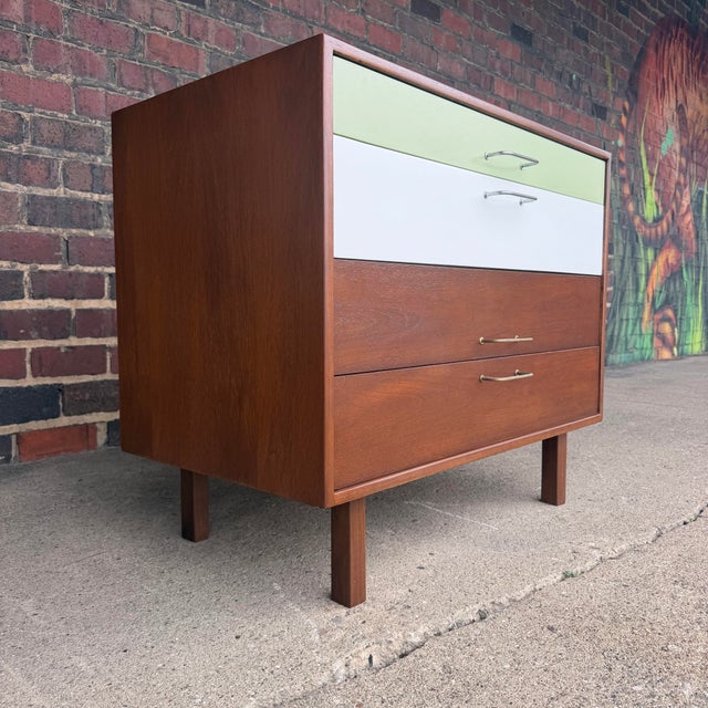 Brown Refinished Jens Risom Chest of Drawers Mid Century Modern For Sale - Image 8 of 12