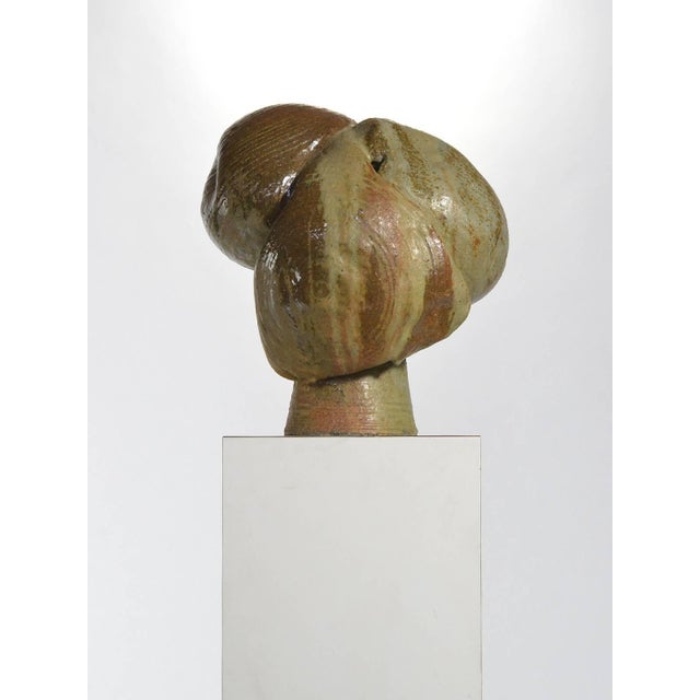 Ceramic Abstract Stoneware Sculpture For Sale - Image 7 of 8