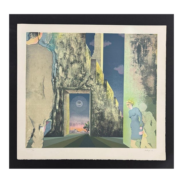 Fernando Verdugo “Door” 1971 Signed Artist’s Proof Lithograph Xvii/Xx For Sale