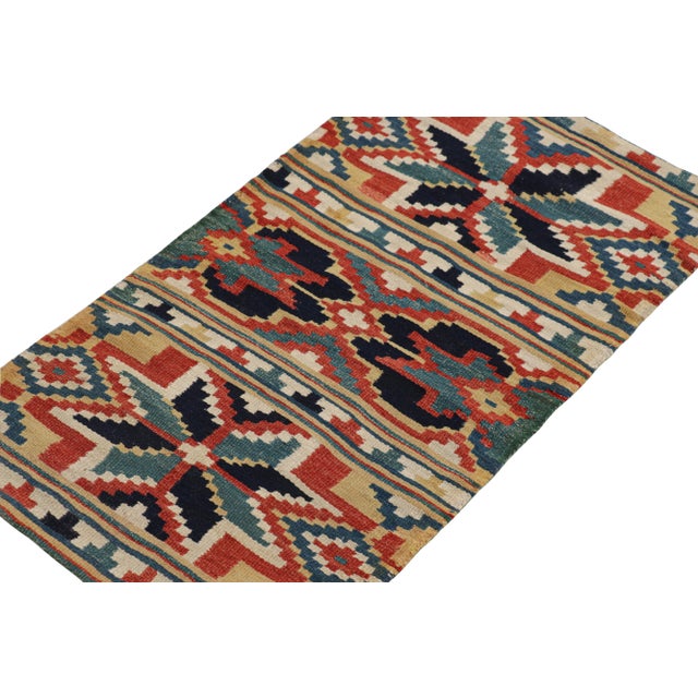 Rug & Kilim Antique Swedish Rollakan Tapestry With Geometric Patterns, From Rug & Kilim For Sale - Image 4 of 7