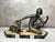 Art Deco, Unknown, Figurative Sculpture, 1930, Spelter and Marble For Sale - Image 14 of 17