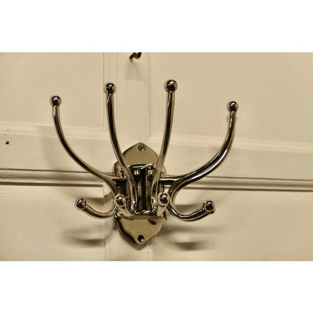 Art Deco Style French Chrome Coat Rack, 1960 For Sale - Image 4 of 7