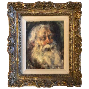 Oil on Board of Talmudic Scholar Attributed to Cydney Grossman