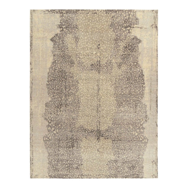 Rug & Kilim’s Shades of Grey Animal Rug, 9x12 For Sale