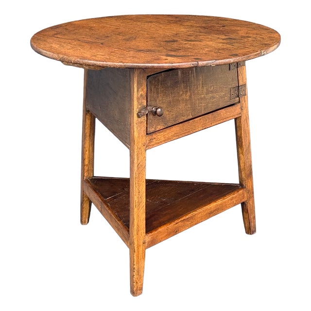 Large English Cricket Table of Patinated Oak From the Georgian Era For Sale
