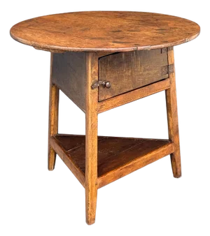 Large English Cricket Table of Patinated Oak From the Georgian Era