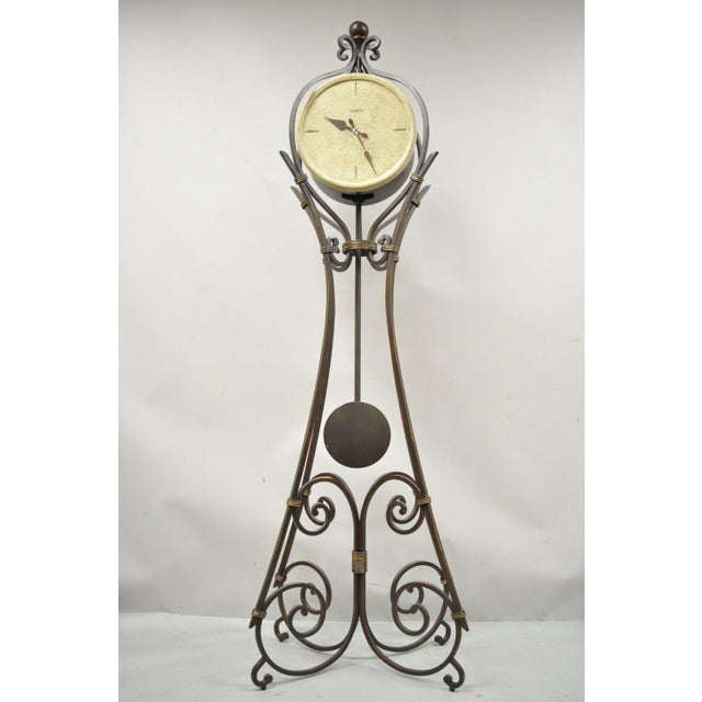 Howard Miller Vercelli Grandfather Clock Tall Wrought Iron Standing Floor Clock Chairish