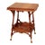 Antique Victorian Carved Cherry Two-Tier Lamp Table For Sale