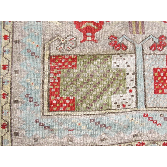 Antique Turkish Ghiordes Oushak Rug For Sale - Image 4 of 9