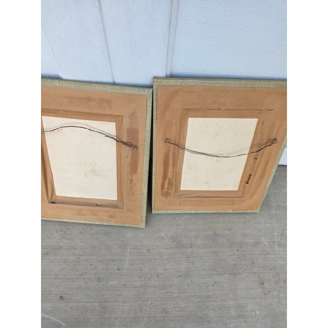 Framed Pair of Antique Copper Textile Printing Blocks For Sale In San Antonio - Image 6 of 7