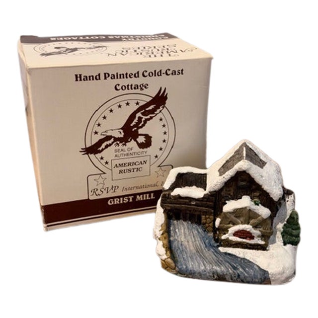 "The Grist Mill" From the 1989 American Rustic Series Country Christmas Cottages Collection For Sale
