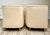 Pair of Vintage Curved Barrel Chairs in Pale Apricot Linen Blend For Sale - Image 12 of 16