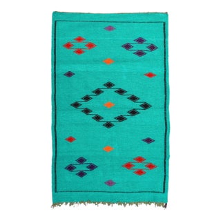 Late 20th Century Vintage Moroccan Rug - 4'10'' X 2'11' For Sale
